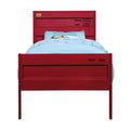 Red Twin Platform Bed Twin Red Iron Bedroom Contemporary Slat Beds Metal