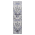 2X8 Cream Blue Medallion Non Shedding Living Room Bedroom Dining Home Office Stylish And Stain Resistant Area Rug Cream Blue Polyester