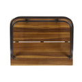 Zion Industrial Wood And Metal Chair Teak Metal & Wood