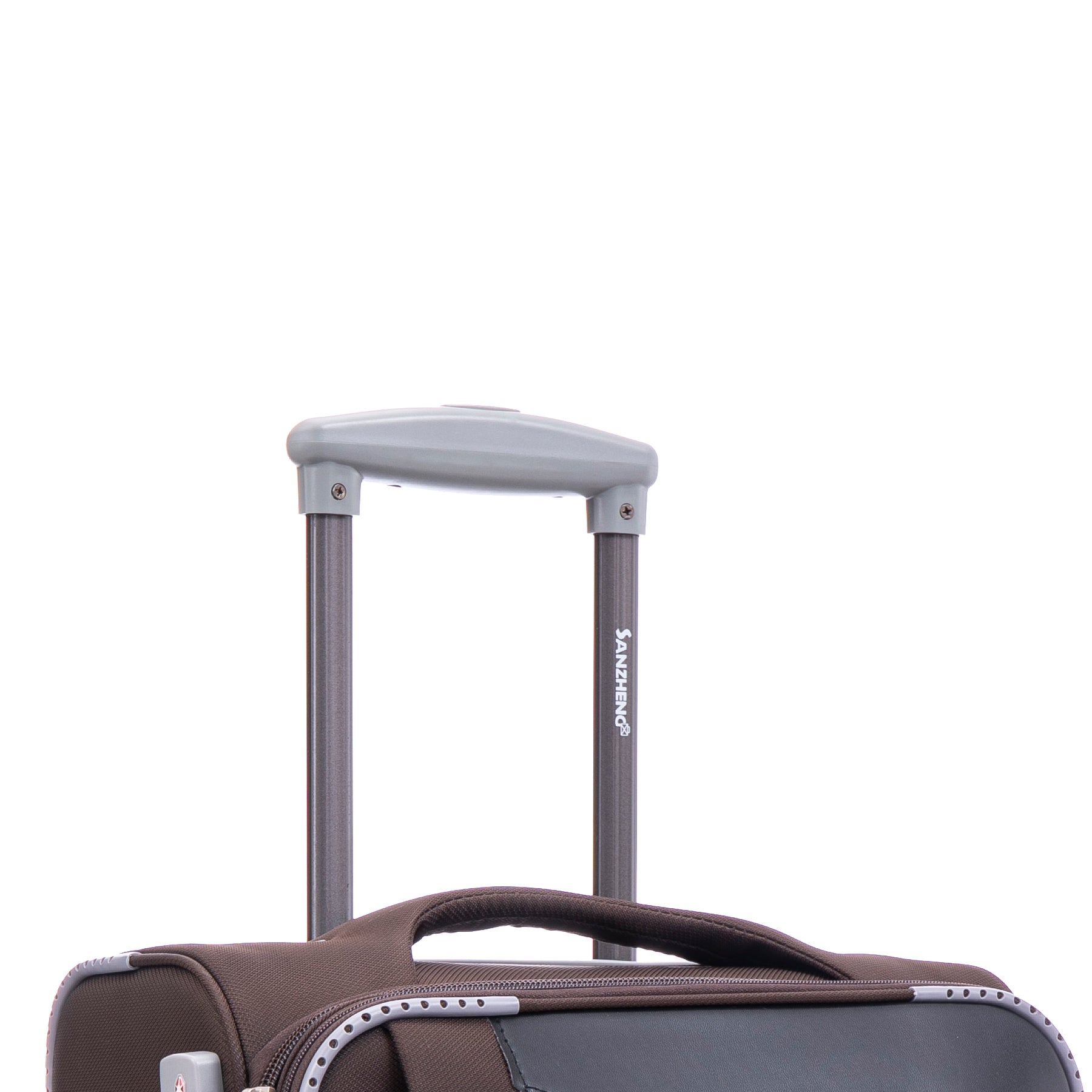 Softside Upright Luggage Set Expandable, Lightweight,4 Piece 20 24 28 32 Coffee Contemporary Fabric