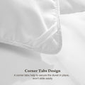 Bedding Polyester Comforter Duvet Insert, Quilted Comforter With Corner Tabs, Box Stitched Alternative Comforter With Ultra Soft Fiber Material, All Season Comforter Insert White Polyester