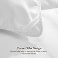 Bedding Polyester Comforter Duvet Insert, Quilted Comforter With Corner Tabs, Box Stitched Alternative Comforter With Ultra Soft Fiber Material, All Season Comforter Insert White Bedroom American Traditional Polyester Polyester