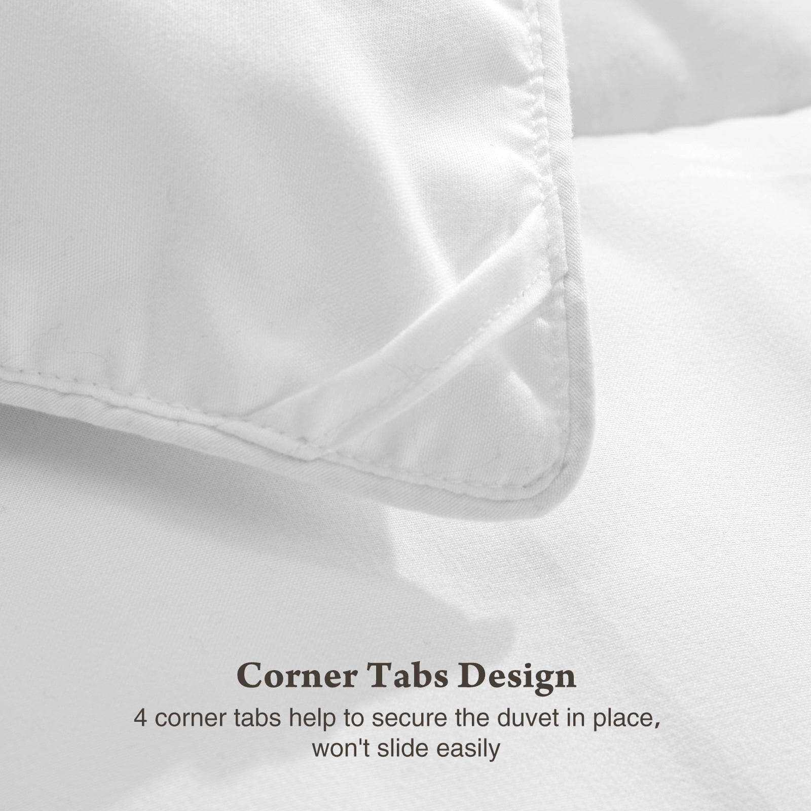 Bedding Polyester Comforter Duvet Insert, Quilted Comforter With Corner Tabs, Box Stitched Alternative Comforter With Ultra Soft Fiber Material, All Season Comforter Insert White Bedroom American Traditional Polyester Polyester