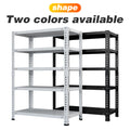 Household Storage Rack, Adjustable Display Rack, Basement Balcony Storage Rack, Carbon Steel Storage Rack, 120Cm * 40Cm * 180Cm, Five Floors White 5 White Etagere Primary Living Space Metal Contemporary Adjustable Shelves Metal