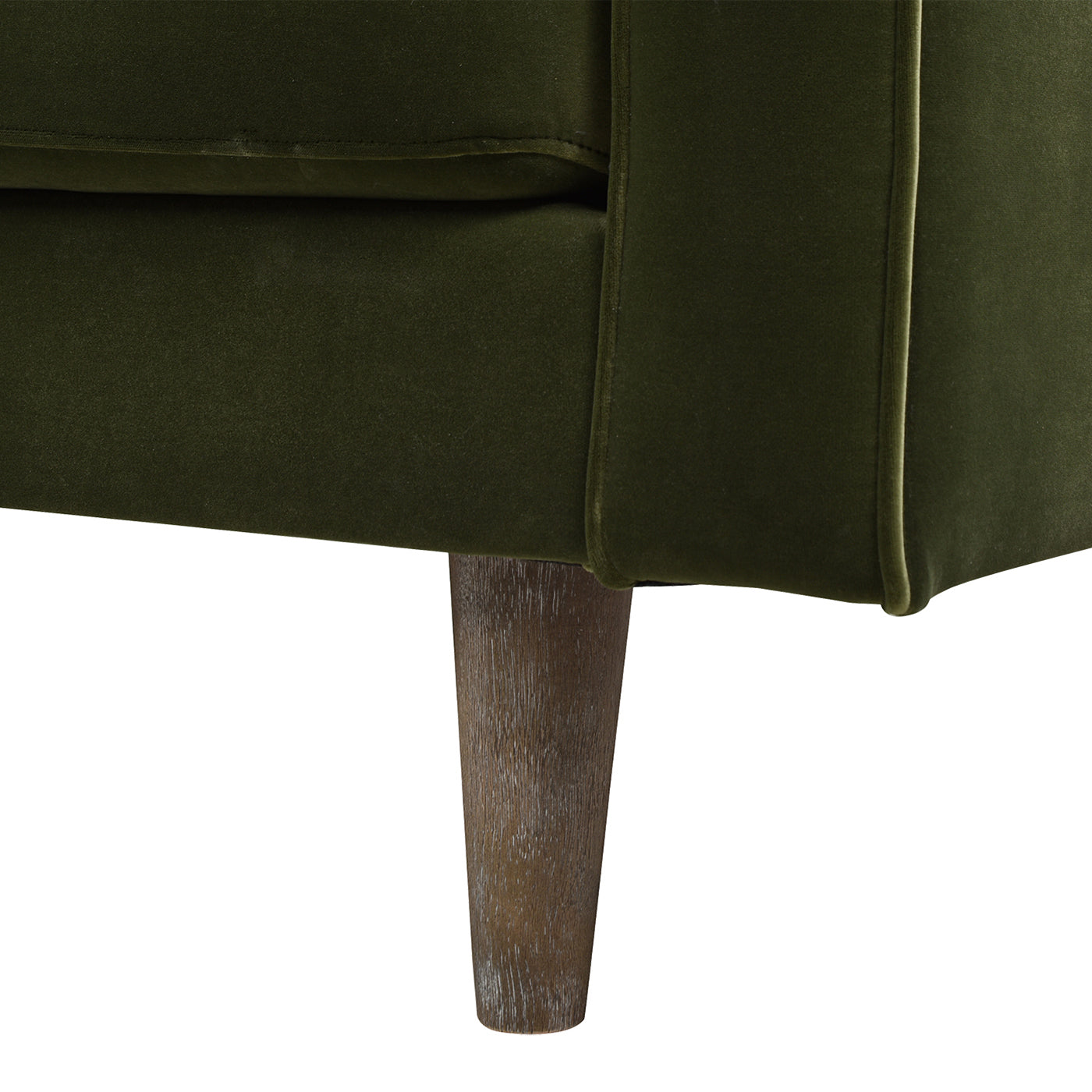 Nicholas 83.5" Mid Century Modern Sofa, Olive Green Performance Velvet Olive Green Foam Velvet 3 Seat