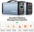 300W Portable Power Station Black Metal