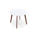 Carlton White Top Dining Table Brown,White Seats 4 Brown Dining Room Rubberwood Oval Mdf,Solid Wood