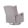 Coolmore Rocking Recliner Chair,360 Degree Swivel Nursery Rocking Chair,Glider Chair,Modern Small Rocking Swivel Recliner Chair For Bedroom,Living Room Chair Home Theater Seat Beige Beige Linen