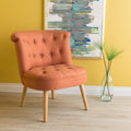 Bordeaux Tuft Chair Orange Fabric