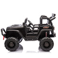 24V Kids Ride On 400W Electric Toy Car W Parents Control,Four Wheel Suspension,Front And Rear Led Searchlight,With Bluetooth,Mp3,Usb,Music,Volume Adjustment,Light Control And Power Display For Kids 3 Black Polypropylene