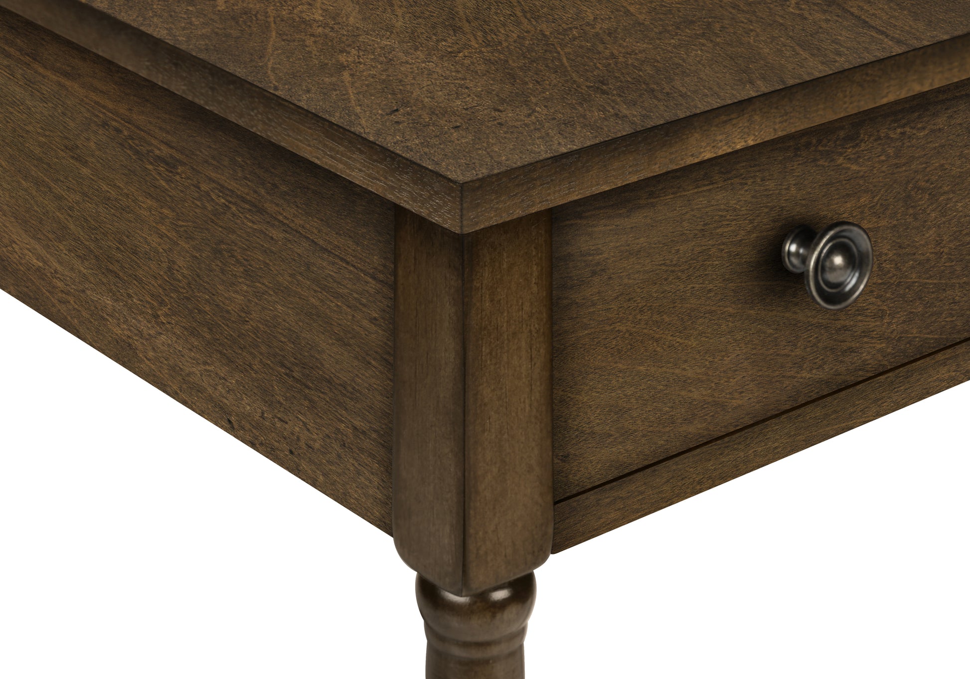 Accent Table, 2 Tier, End, Side Table, Nightstand, Bedroom, Narrow, Lamp, Storage Drawer, Brown Veneer, Traditional Espresso Mdf