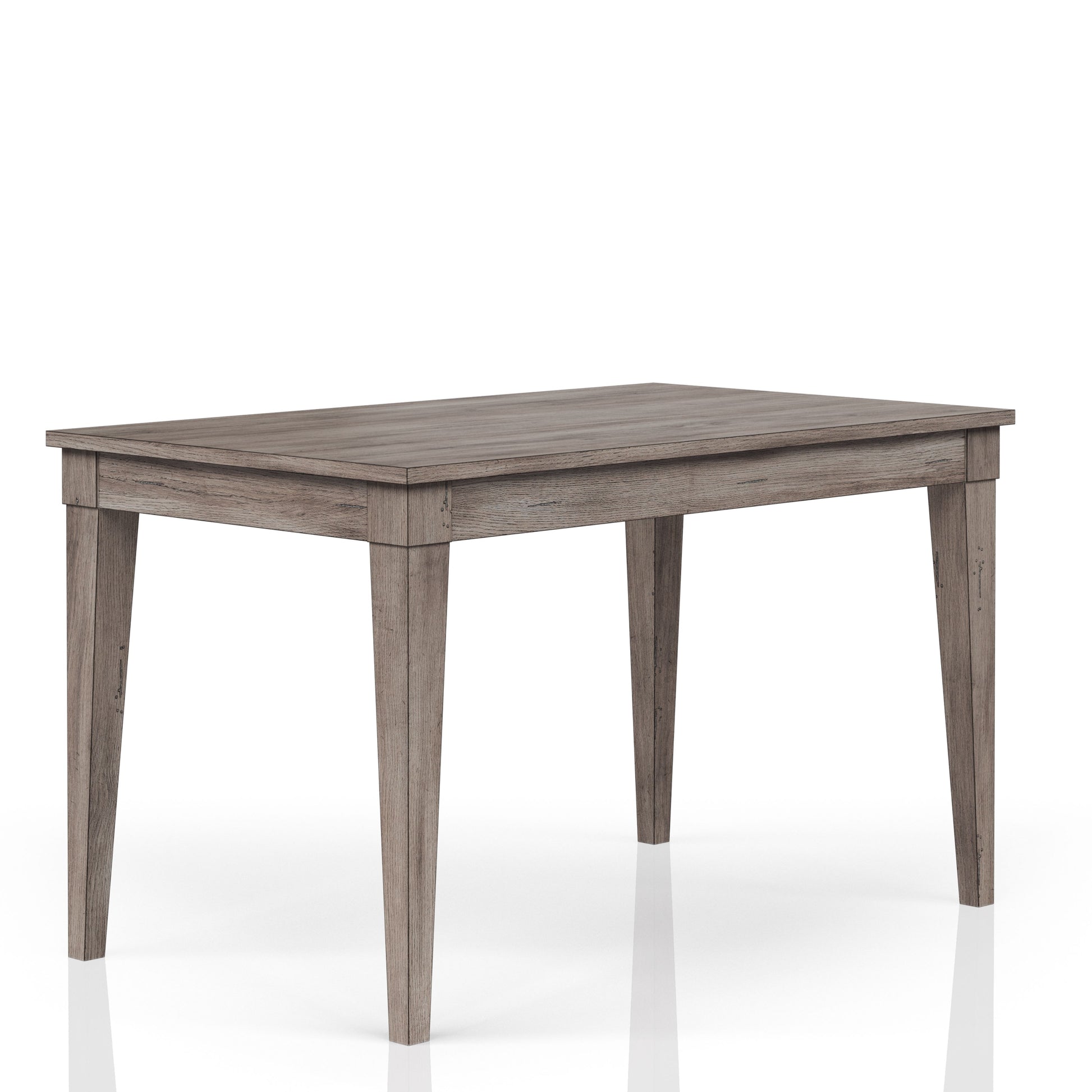 Rustic Gray Counter Height Dining Table Gray Solid Wood Mdf