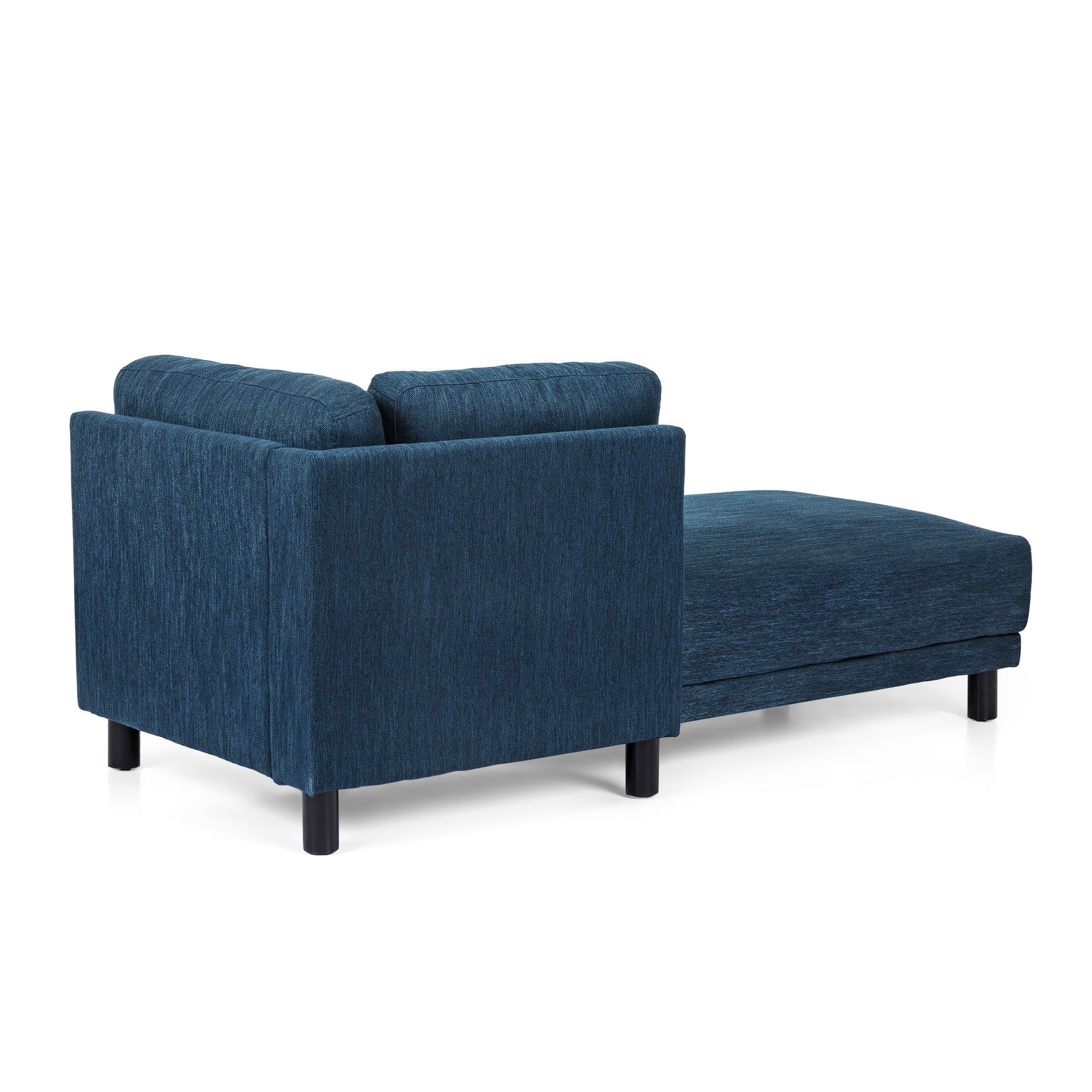 Chaise Lounge Navy Blue Fabric