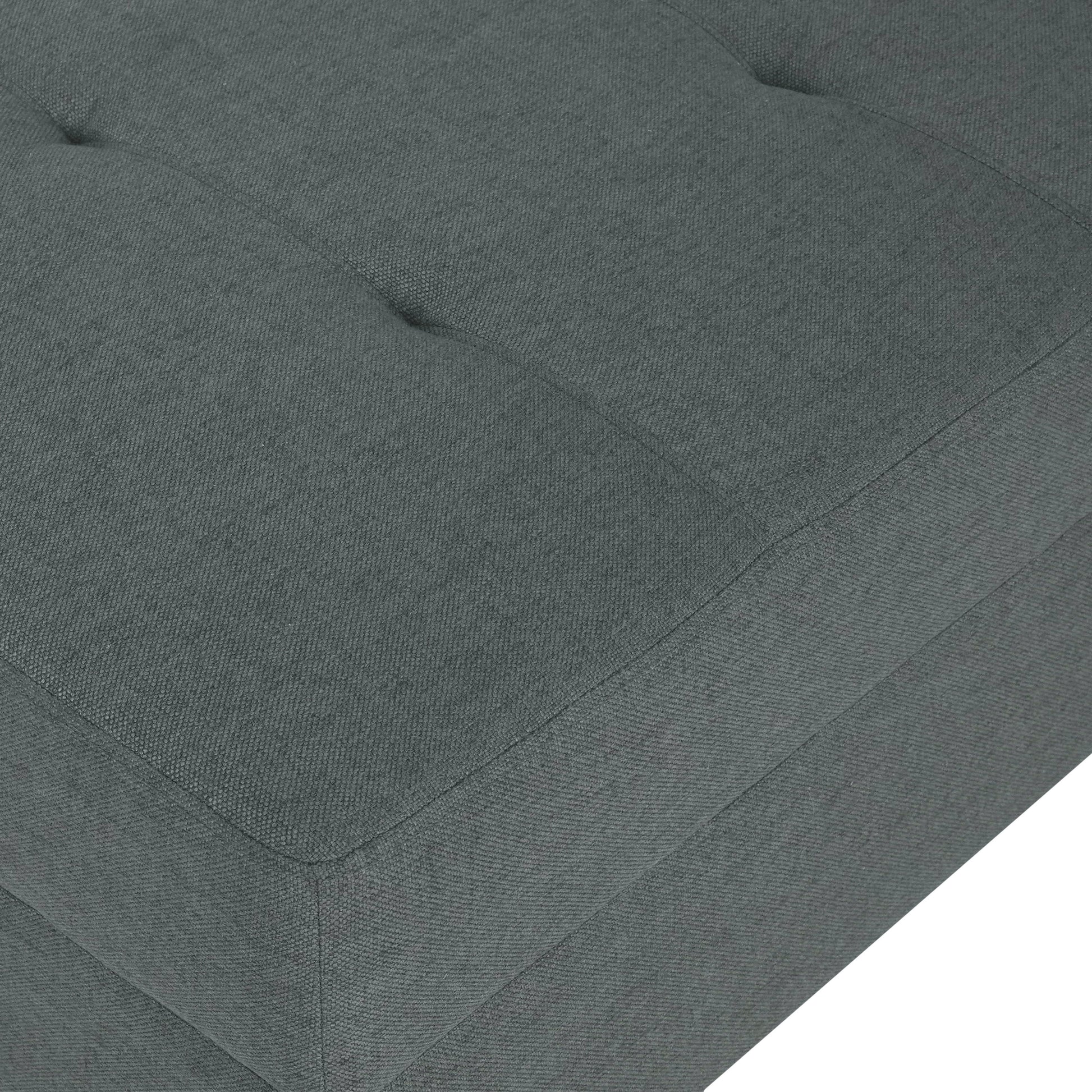 Ottoman Dark Gray Fabric