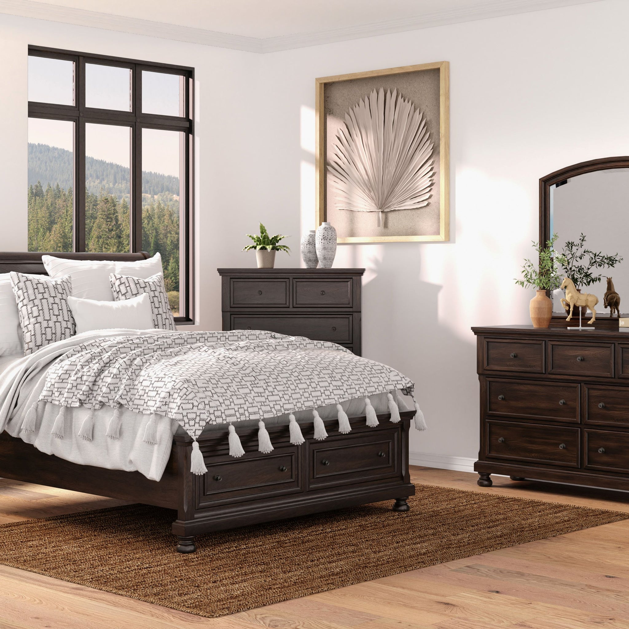 Dark Cherry King Storage Bed King Cherry Solid Wood Mdf