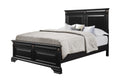 Rex King Bed Black Solid Wood Mdf