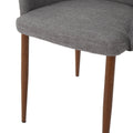 Dining Chair Light Grey Fabric