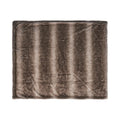 Throw 50'' X 60'' Brown Faux Fur