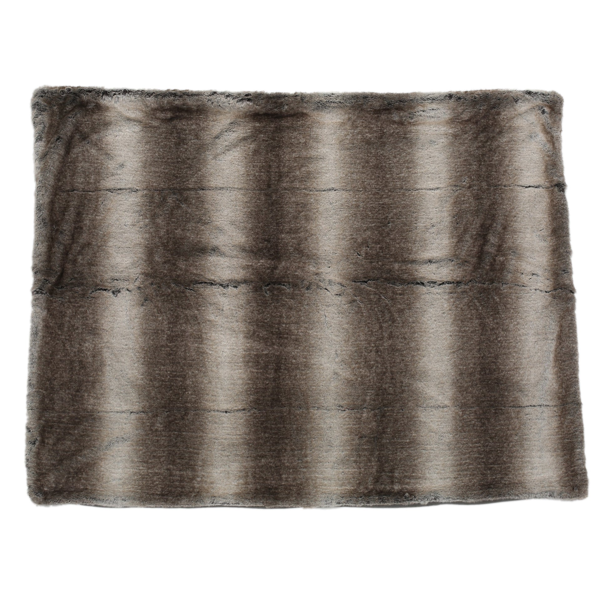 Throw 50'' X 60'' Brown Faux Fur