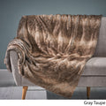 Throw 50'' X 60'' Brown Faux Fur