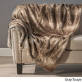 Throw 50'' X 60'' Brown Faux Fur