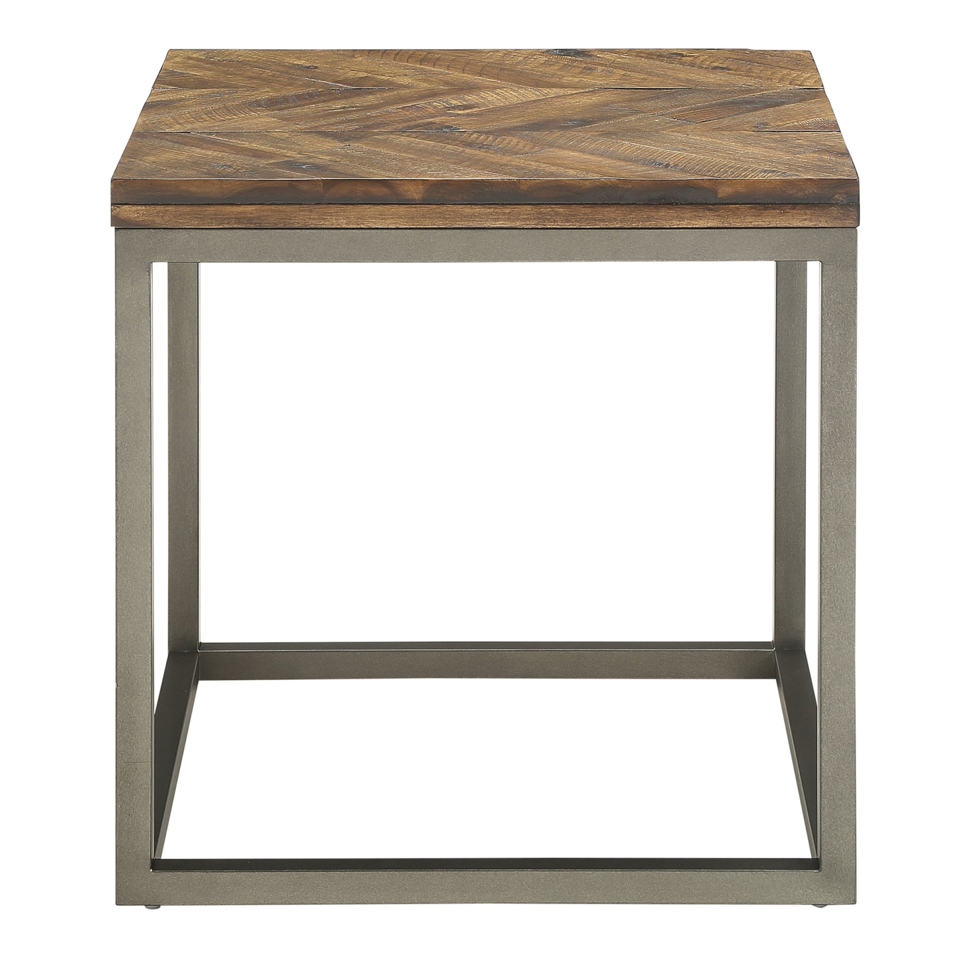 Lorenza 3 Piece Table Set Brown Brown Iron