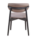 Grey And Black Padded Side Chair Set Of 2 Solid Grey Black Dining Room Mid Century Modern Side Chair Solid Back Set Of 2 Microfiber