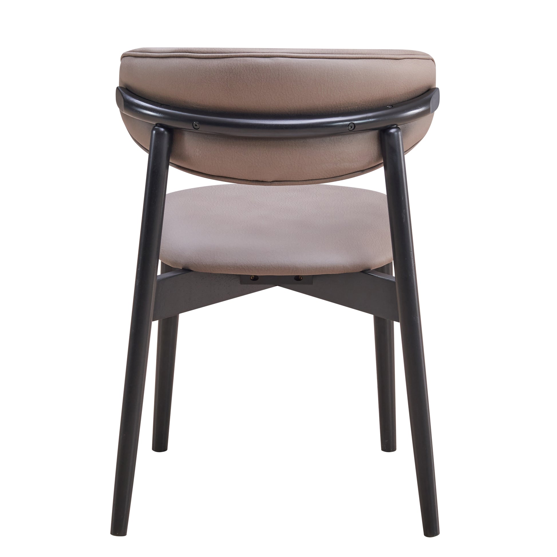 Grey And Black Padded Side Chair Set Of 2 Solid Grey Black Dining Room Mid Century Modern Side Chair Solid Back Set Of 2 Microfiber