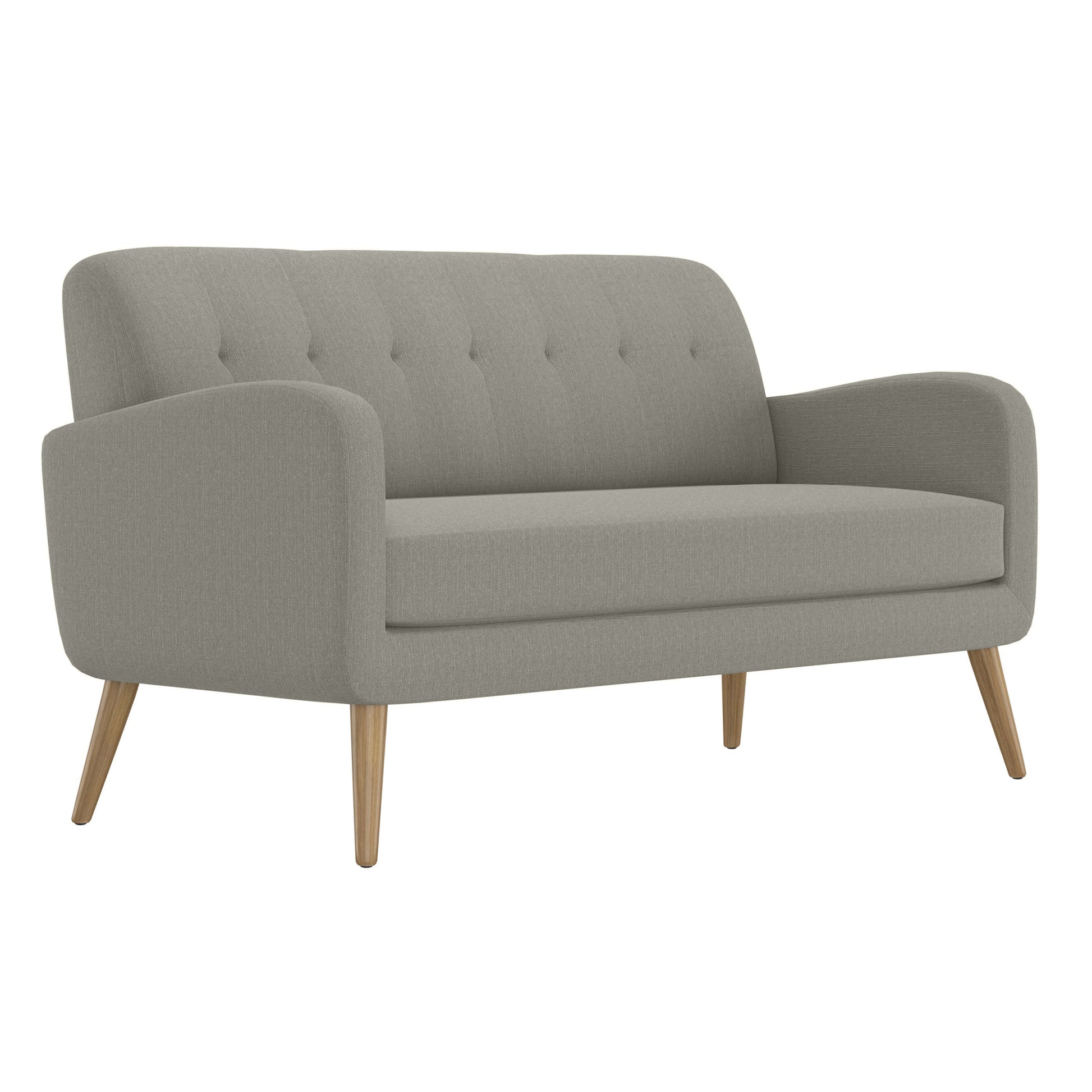 The Charlie Sofa Gray Poplar Polyester 3 Seat