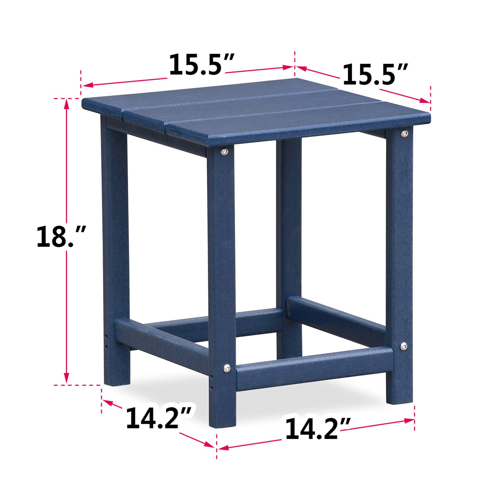 Folding Outdoor Adirondack Chair Set Of 2 And Table Set,Hdpe All Weather Folding Fire Pit Chair, Ergonomic Design Patio Lawn Chair For Outside Deck Garden Backyardf Balcony, Navy Blue No Adirondack Navy Blue Seats 2 Weather Resistant Frame Garden &
