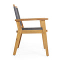 Mcgill Dining Chair Set Of 2 Dark Grey Acacia Wood