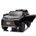 Licensed Lexus Lx600 24V Two Seater Xxl Kids Ride On Car W Parents Control,Seat Width 20 Inches,2Wd,Four Wheel Suspension,Bluetooth,Mp3,Music,Power Display,Speeds 1.86 3.11Mph For Kids. Black Polypropylene