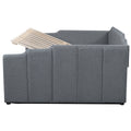 Upholstered Daybed With Underneath Storage,Full Size, Gray Full Gray Upholstered