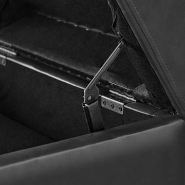 Sectional 3 Seaters Sofareversible Recliner, Storage Pad And Wood Grain Cup Holder, Non Slip Leg, Pu, Black Black Pu 3 Seat