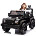 Licensed 2015 Land Rover Defender 90,24V Kids Ride On Xxl Car W Parents Control,2Wd,Four Wheel Suspension,Bluetooth,Mp3,Music,Power Display,Led Lights,Speeds 1.86 3.11Mph For Kids 3 7. Black Polypropylene