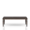 Deep Coffee Expandable Dining Table Coffee Solid Wood Mdf