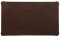 Espresso Coffee Table With Turned Legs Espresso Primary Living Space Traditional Rectangular Solid Wood Mdf