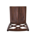 Counter Chair Set Of 2 Mahogany Wood Waterproof Fabric