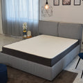 8 In. Twin Size Pocket Spring Hybrid Mattress Bed In A Box, Soft Euro Top Gel Memory Foam Mattress, White Gray Grey White Bedroom Modern Memory Foam Fabric Twin