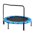 Xtp002 Assembled Children'S Trampoline Happy Expression Outdoor And Indoor For Kids Age 3 7 Blue Steel