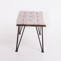 Zion Industrial Wood And Metal Coffee Table Teak Metal & Wood