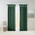 Twist Tab Lined Window Curtain Panel Green 50X84