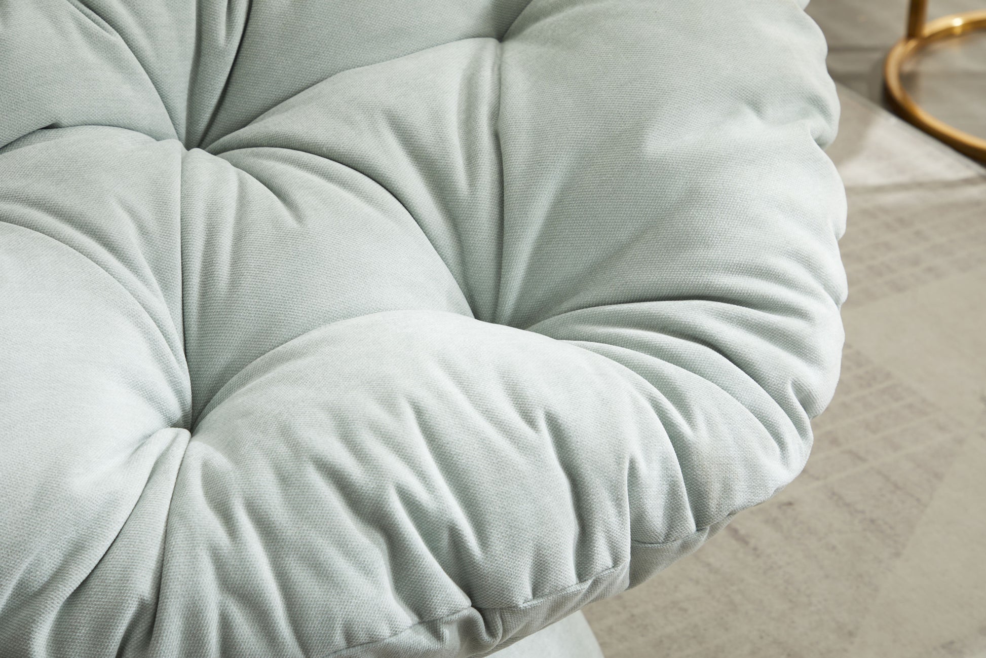 Oversized Swivel Accent Chair, 360 Swivel Barrel Chair, Papasan Chair For Living Room Bedroom Light Blue Chenille
