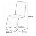 Fullyupholstered Metal Frame Dining Chair, Set Of 2, Gray Gray Metal