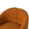 Mirod Stylish Curved Design, Comforting Embrace, Versatile Aesthetic, Dual Purpose Decorative Accent Chair, For Living Room,Bedroom And Study Caramel Boucle
