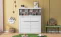 Queen Size Murphy Bed Wall Bed With Top Shelves & Usb,White Queen White Plywood