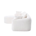 Coolmore Boucle Sofa 3 Seater For Living Room Oversized Comfy Sofa L Shape Sofa Couch With Chaise Home Furniture Sleeper Sectional Sofa For Apartment, Office Left Hand Facing Beige Beige Primary Living Space Foam Boucle 3 Seat