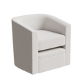 Accent Chair White Sofa Chair One Set, Modern Living Room Side Chair, Single Sofa Chair, Footstool With Storage, Suitable For Bedroom Office Reading Space, Study Cream White Cream White Foam Velvet