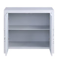 Platinum 2 Door Console Cabinet Freestanding 1 2 Shelves Grey Primary Living Space Mdf