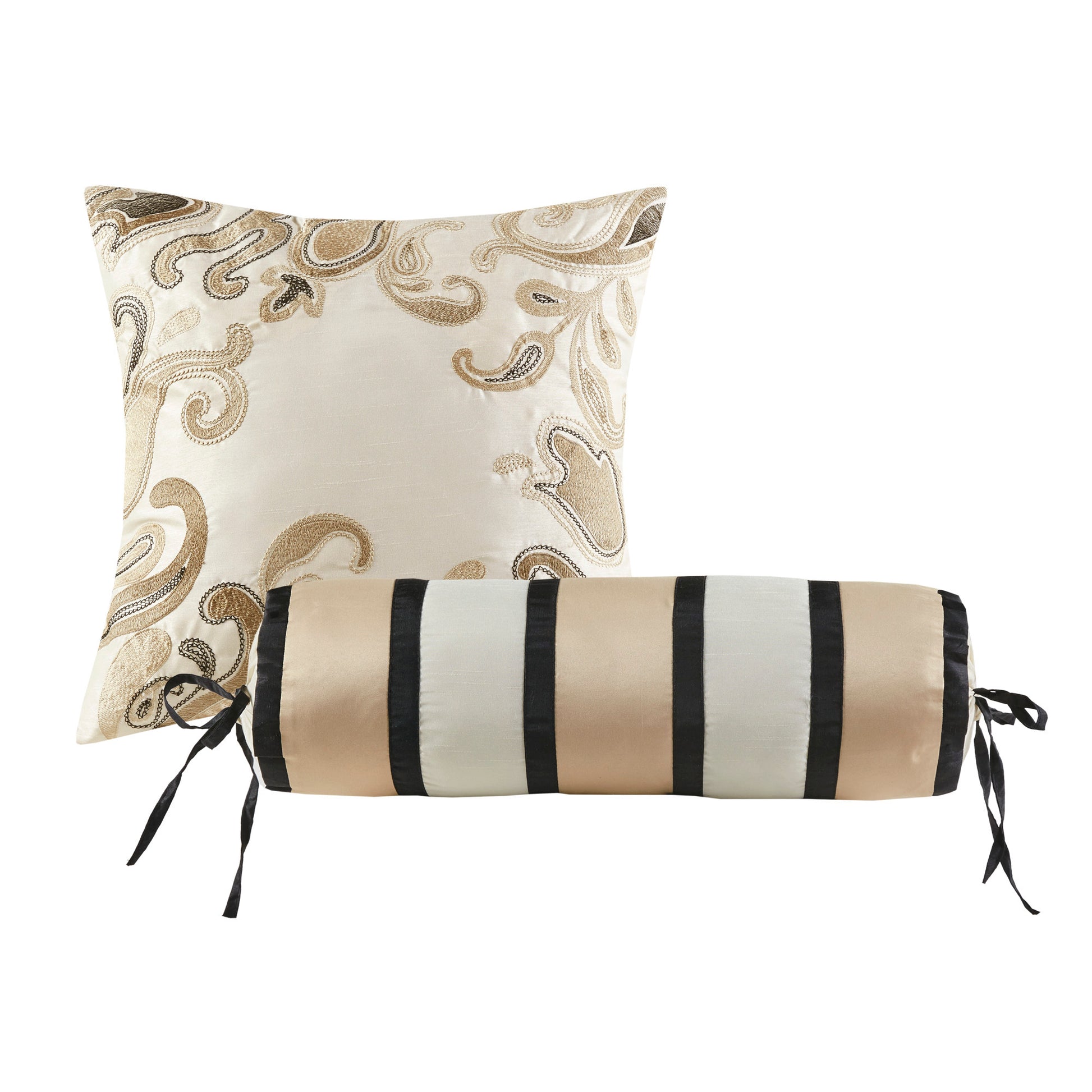 12 Piece Comforter Set With Cotton Bed Sheets Black Full Full Black Cotton